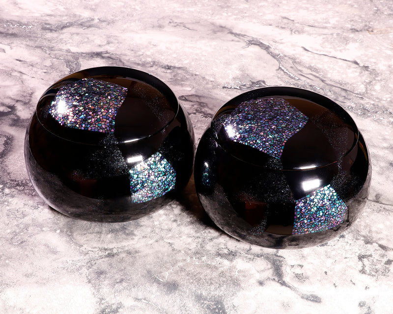 『2025 Christmas SALE』511-CSM-L03 Table Go Board with “Cherry Blossom Design and Raden (Mother-of-Pearl) Inlay” by Urushi Artist Mutsumi Oitate