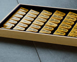 Shogi pieces craftsman "Fu-getsu 富月" made Satsuma-hon-tsuge (Satsuma boxwood) Kujaku-moku (Peacock pattern wood grain), Minase-syo (Minase script) Mori-age(embossed) Shogi pieces SHK-FG510-02