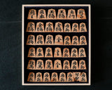 Shogi pieces craftsman "Fu-getsu 富月" made Mikurajima-hon-tsuge (Mikura Island grown boxwood), Tora-Moku (Tiger-striped wood grain), Kinki (Kinki script), Mori-age(embossed) Shogi pieces SHK-FG510-04