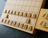 Shogi pieces craftsman "Sou-getsu 宗月" made Mikurajima-hon-tsuge (Mikura Island grown boxwood), Masame, Shokko-sho (Shokko script), Filled-in Decorative Techniques Shogi pieces SHK-SG510-01