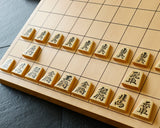 Shogi pieces craftsman "Sou-getsu 宗月" made Mikurajima-hon-tsuge (Mikura Island grown boxwood), Masame, Shokko-sho (Shokko script), Filled-in Decorative Techniques Shogi pieces SHK-SG510-01