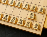 Shogi pieces craftsman "Sou-getsu 宗月" made Mikurajima-hon-tsuge (Mikura Island grown boxwood), Masame, Shokko-sho (Shokko script), Filled-in Decorative Techniques Shogi pieces SHK-SG510-01
