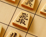 Shogi pieces craftsman "Sou-getsu 宗月" made Mikurajima-hon-tsuge (Mikura Island grown boxwood), Masame, Shokko-sho (Shokko script), Filled-in Decorative Techniques Shogi pieces SHK-SG510-01