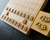 Shogi pieces craftsman "Sou-getsu 宗月" made Mikurajima-hon-tsuge (Mikura Island grown boxwood), Ara-Aka-Masa, Kinki (Kinki script), Mori-age(embossed) Shogi pieces SHK-SG510-02