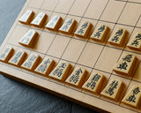 Shogi pieces craftsman "Sou-getsu 宗月" made Mikurajima-hon-tsuge (Mikura Island grown boxwood), Ara-Aka-Masa, Kinki (Kinki script), Mori-age(embossed) Shogi pieces SHK-SG510-02