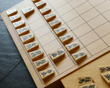 Shogi pieces craftsman "Sou-getsu 宗月" made Mikurajima-hon-tsuge (Mikura Island grown boxwood), Ara-Aka-Masa, Kinki (Kinki script), Mori-age(embossed) Shogi pieces SHK-SG510-02