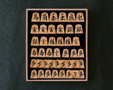 駒師 勝月（しょうげつ）作 御蔵島本黄楊 柾目杢入り 彫埋駒 魚龍一字 SHK-SG602-01