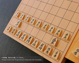 駒師 勝月（しょうげつ）作 御蔵島本黄楊 柾目杢入り 大山名人書 彫埋将棋駒 SHK-SG602-02