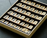 Shogi pieces craftsman "Yu-getsu 雄月" made Mikurajima-hon-tsuge Masa-me, Ryoko-syo (Ryoko-syo script), Hand Engraved Shogi pieces SHK-YG510-01