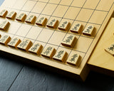 610-SPF-KM01 伏龍作 御蔵島本黄楊 菱湖書 彫埋将棋駒 SHK-YM607-FRRK-01F ＊訳有品