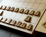 610-SPF-KM02 駒師 山上作 薩摩本黄楊 錦旗 盛揚げ（上げ）将棋駒 SHK-YM607-YGKK-01F