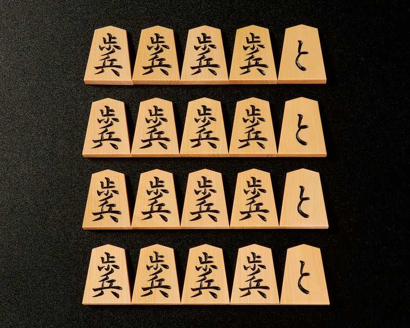 Shogi pieces craftsman 