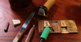 605-SPF-SP01 Shogi pieces craftsman "Fu-getsu 富月" made Mikurajima-hon-tsuge (Mikura Island grown boxwood), Moku, Kinki (Kinki script), Mori-age(embossed) Shogi pieces SHK-FG605-01