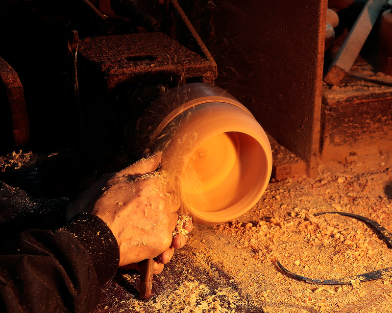 Go bowls craftsman "懐志 / Kai-shi" made "二色 / Ni-shiki (Zelkova + Walnut / Two-tone color combination)" Go bowls