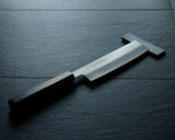 Yamawaki Cutlery Sakai Knife [Go-uma-no-suke Yoshihiro] HAP40 Wari-komi Nakiri vegetable knife 180 mm with Oak Octagonal Burnt Lacquer Handle