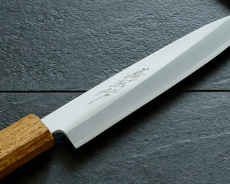 Yamawaki Cutlery Sakai Knife [Go-uma-no-suke Yoshihiro] HAP40 Wari-komi Petty knife 150 mm with Oak Octagonal Burnt Lacquer Handle