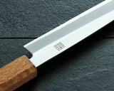Yamawaki Cutlery Sakai Knife [Go-uma-no-suke Yoshihiro] HAP40 Wari-komi Petty knife 150 mm with Oak Octagonal Burnt Lacquer Handle