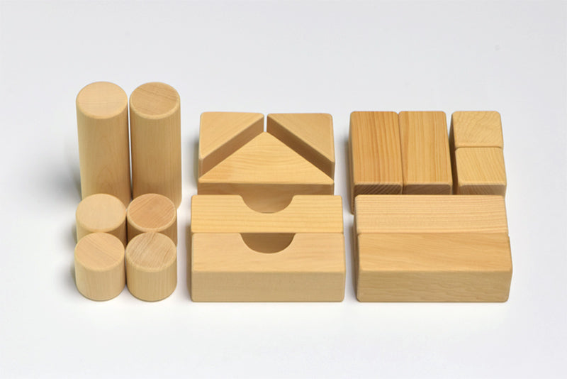 Handmade Kaya wood Craft "Kaya wood block set" (17 pieces box)