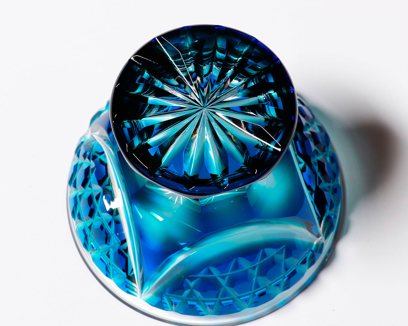 Shimadzu Satsuma Kiriko Cut Crystal Glass 