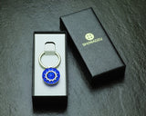 Shimadzu Satsuma Kiriko Cut Crystal Glass "Smartphone Ring / Ruri(deep purplish blue)" JAC-STK-409-05