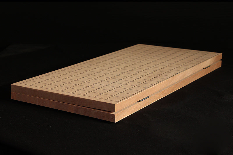 Clamshell Go Stones + Urea resin Go Bowls + Folding Go Board size.5, 3-Piece Rental B Set