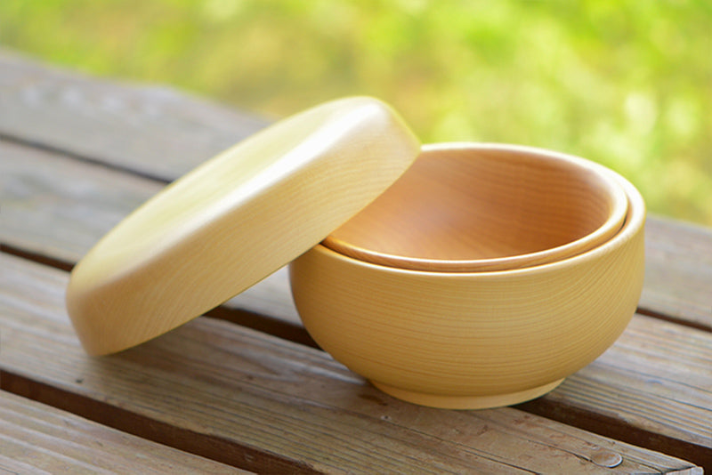 Handmade Kaya wood Craft "A set of Hon Kaya three nested bowls"