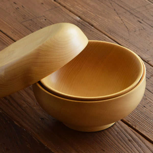 Handmade Kaya wood Craft "A set of Hon Kaya three nested bowls"