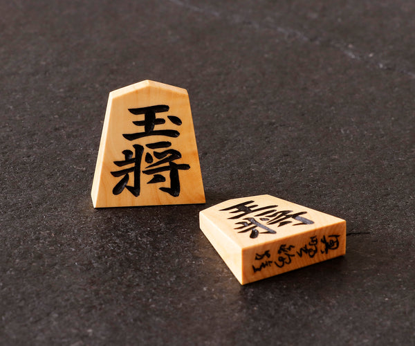 Shogi pieces craftsman "Kou-getsu 幸月" made Engraved Shogi pieces SKM-405-KGH-MOK-01F
