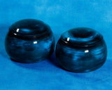 "Maeda Blue" Lacquer Finish Go bowls for size ~34 Go stones JAC-MDS-410-03