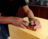 511-MGB-01 Go board craftsman Mr. Keiji MIWA made Japan grown Kaya 2.1-Sun (about 64 mm thick) Kiura 1-piece Table Go Board No.78074