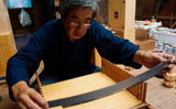 Go board craftsman Mr. Keiji MIWA made Japan grown Hon kaya 2.1-Sun (66mm thick) Kiura 1-piece Table Go Board No.78040