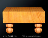 511-MGB-06 Board craftsman Mr. Miwa made Shin-kaya (Spruce wood) Tachi-mori finish Go board with legs Size 40(Thick about 115 mm)