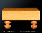 511-MGB-06 Board craftsman Mr. Miwa made Shin-kaya (Spruce wood) Tachi-mori finish Go board with legs Size 40(Thick about 115 mm)