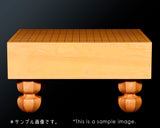 511-MGB-06 Board craftsman Mr. Miwa made Shin-kaya (Spruce wood) Tachi-mori finish Go board with legs Size 40(Thick about 115 mm)