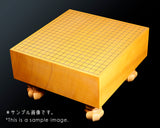 511-MGB-07 Board craftsman Mr. Miwa made Shin-kaya (Spruce wood) Tachi-mori finish Go board with legs Size 50(Thick about 145 mm)
