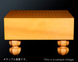511-MGB-07 Board craftsman Mr. Miwa made Shin-kaya (Spruce wood) Tachi-mori finish Go board with legs Size 50(Thick about 145 mm)