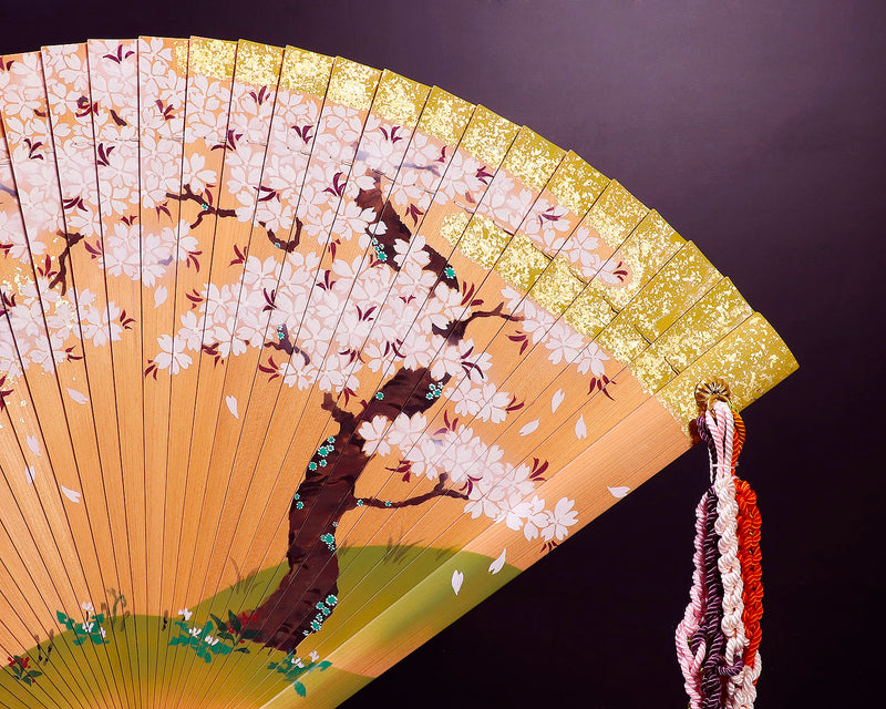 京都「大西京扇堂」 京扇子 飾り檜扇「樹桜」（かざりひおうぎ きざくら） JAC-OKD-405-10