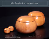 "Go Stones Day" 7th anniversary Sale 404-MBL-02 8mm diameter Go stones, Go board with legs and Go bowls 3piece Go set