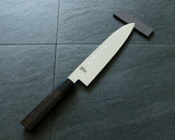 Yamawaki Cutlery Sakai Knife [Go-uma-no-suke Yoshihiro] SPG-STRIX Wari-komi Damascus Gyuto knife 210 mm with Ebony Handle