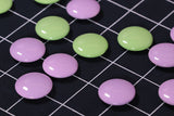 A set of 4 kinds colored Go stones set "Irodori (colouration)-Go set"