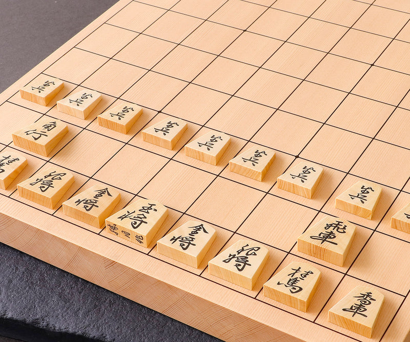 駒師 勝月作 御蔵島本黄楊 斑入り 峯書 彫り埋め将棋駒 SKM-403-SGHU-MM-01F-01