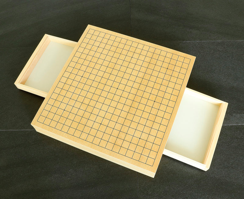 『2025 クリスマスSALE 第2弾』512-17MS-01 碁石が収納できる17mm碁石用卓上碁盤セット