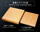 『2025 クリスマスSALE 第2弾』512-17MS-01 碁石が収納できる17mm碁石用卓上碁盤セット