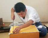 Board craftsman Mr.Yoshida made Shin kaya [Spruce wood] Shihou-masa 2.0-Sun (about 61 mm thick) 13*13-ro Table Go Board No.79101F