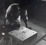 GBC-609-02 八街碁盤店 盤師 三浦勝巳製作 日本産本榧卓上碁盤 天柾 2.0寸4枚接ぎ ＊歯車盛り仕上げ No.75024