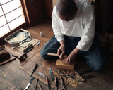 Board craftsman Mr.Torayoshi Yoshida made Hyuga Kaya 1.8-Sun(57 mm thick) one-piece table Go board No.79071F