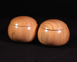 Wood craftsman "Kai-shi (懐志)" made "Keyaki / Zelkova" Go bowls