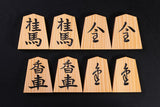 Shogi pieces by Shogetsu  Hyuga-kaya Super high carved, Kinki calligraphy style