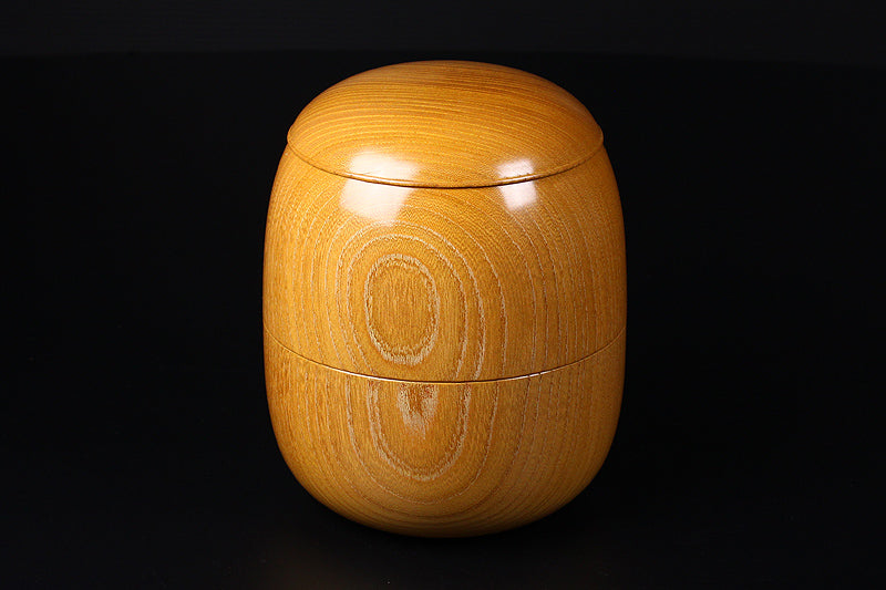 Keyaki [zelkova] stacking-type Go Bowls For -34 stones