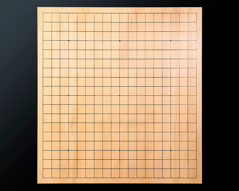盤師 三輪京司製作 中国産本榧 脚付碁盤 柾目 6.1寸 No.73002F